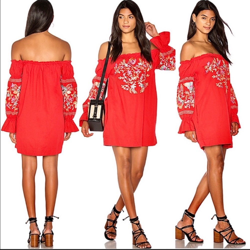 NWT Free People Fleur Du Jour Mini Dress
